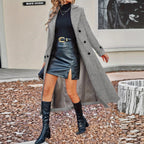 Women's Elegant Trench Coat with Classic Cut and Slim Silhouette