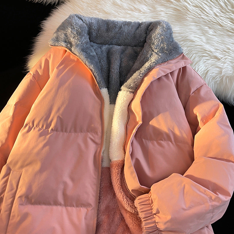 Women's Down Jacket with Soft Lining and High Collar