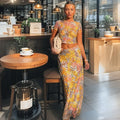 Women's Elegant Two-Piece Set with Floral Pattern