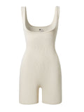 Women's Form-Fitting Onesie with Wide Straps