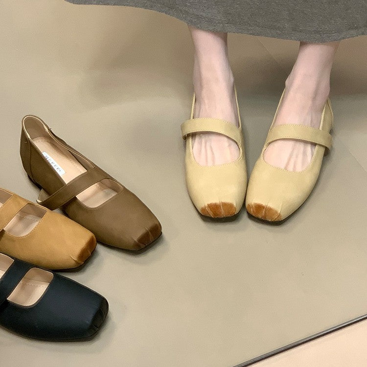 Women's Ballet Flats with Elastic Strap