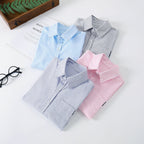 Women's Elegant Striped Long-Sleeve Shirt