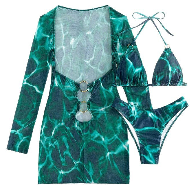 Women's Swim Dress with Refined Cut-Out Design