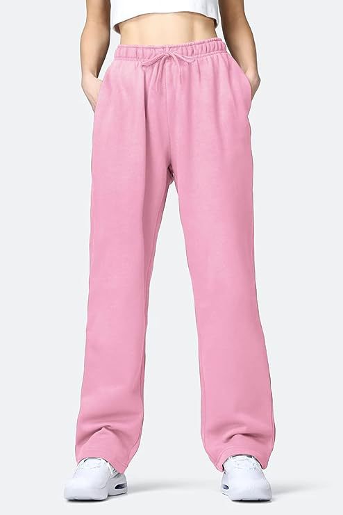 Women's Comfortable Sports Pants with Elastic Waistband and Pockets