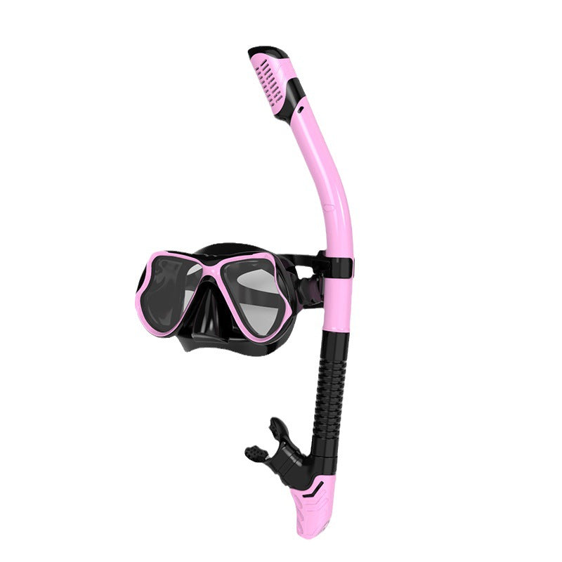 Snorkel mask with ergonomic fit and innovative breathing technology