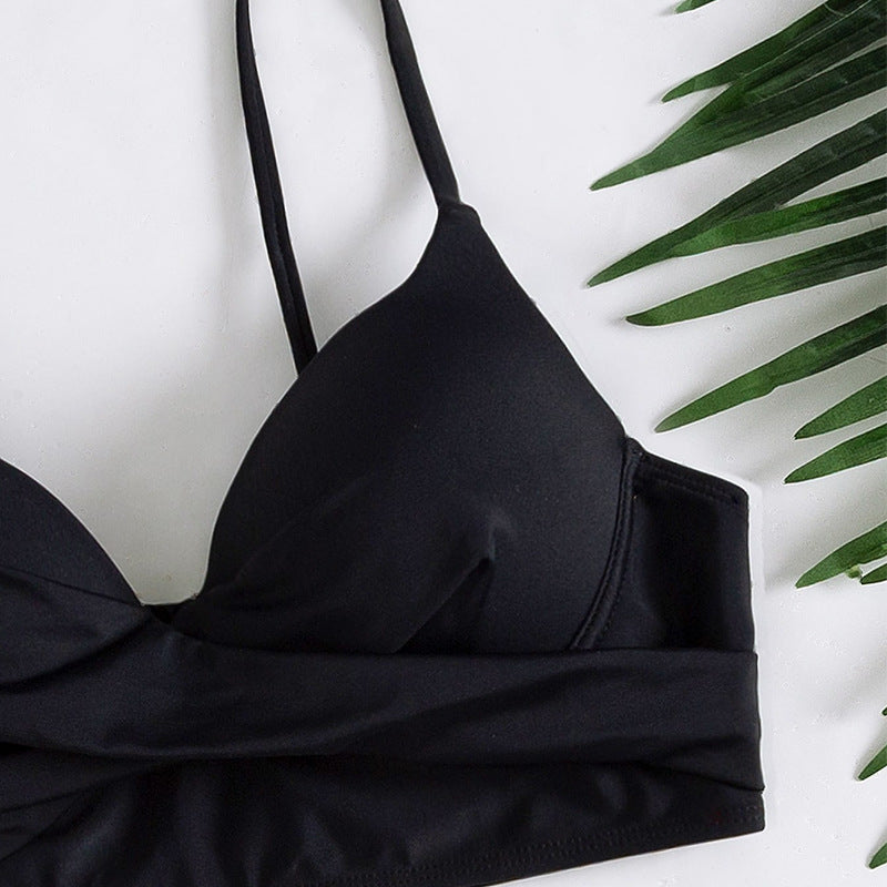 Women's Swim Set with Wrap Skirt and Bikini Top