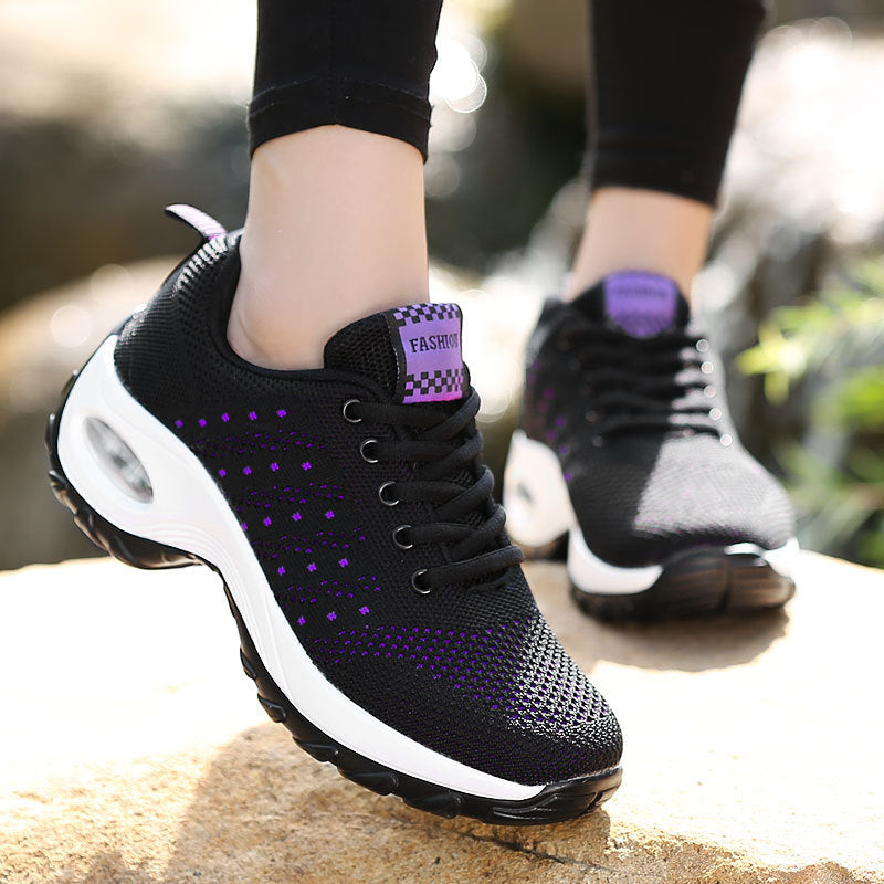 Women's Breathable Lightweight Sneakers with Shock-Absorbing Sole