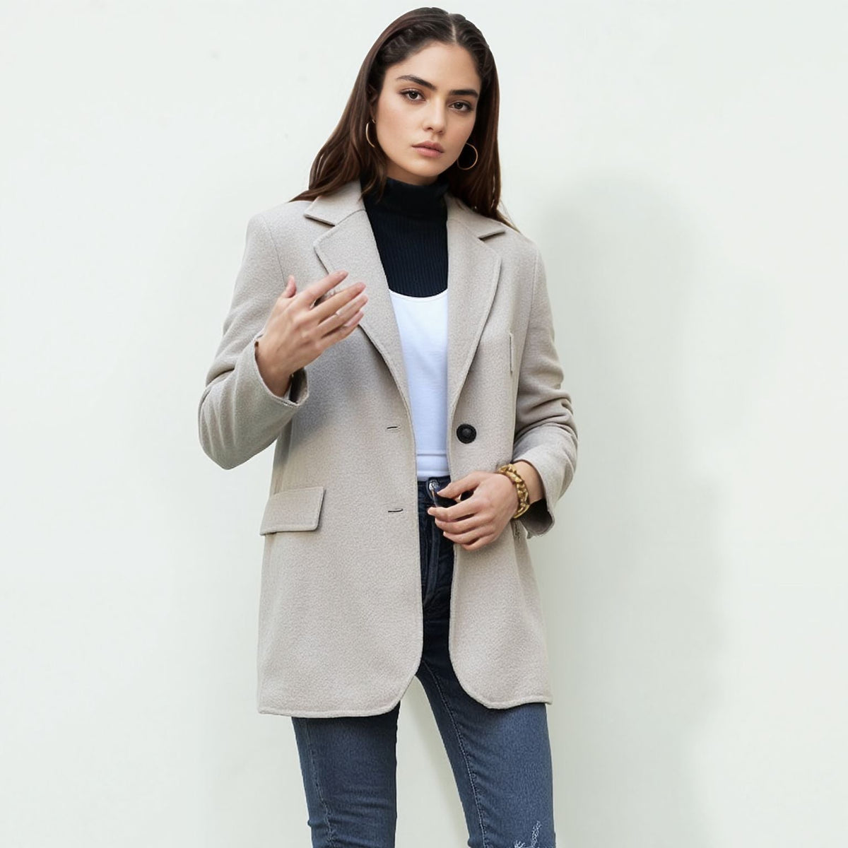 Women's Elegant Bouclé Blazer