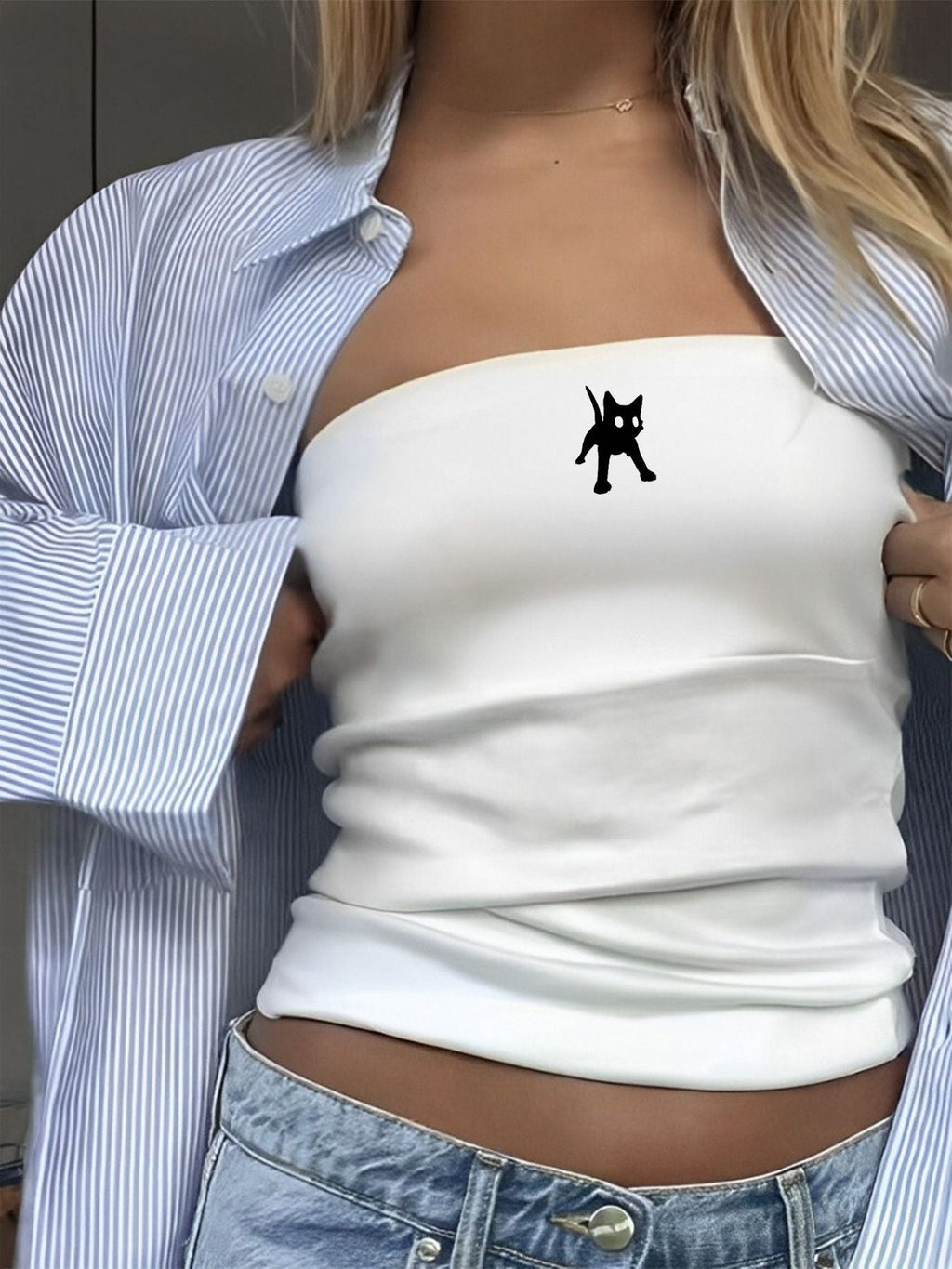 Women's Bandeau Top with Sporty France Design