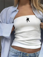Women's Bandeau Top with Sporty France Design