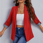 Women's Elegant Blazer with Contrast Details