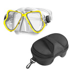 Diving mask with wide field of vision