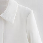 Elegant Cropped Jacket with Decorative Buttons