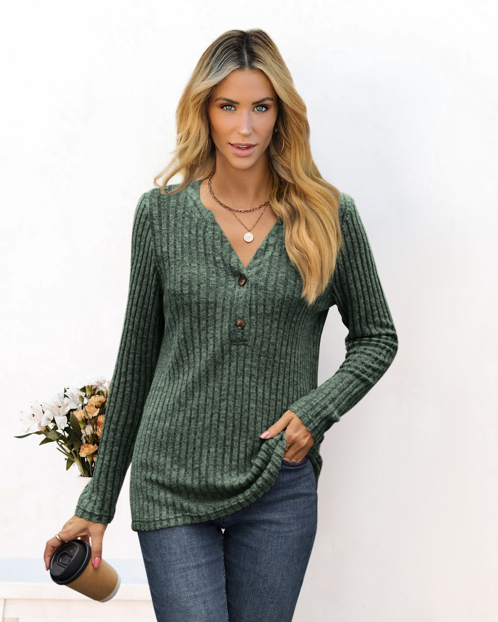 Women's Casual Long-Sleeve Shirt