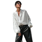 Airy Oversized Blouse with Textured Fabric