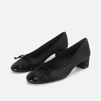 Women's Ballet Flats with Elegant Bow Detail and Glossy Finish