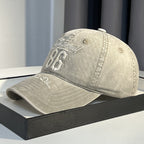 Men's Vintage-Inspired Distressed Baseball Cap