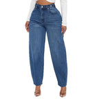 Women's Comfortable High-Waisted Wide-Leg Jeans