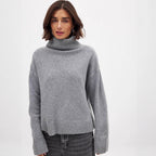 Women's Fine Turtleneck Sweater in Soft Knit
