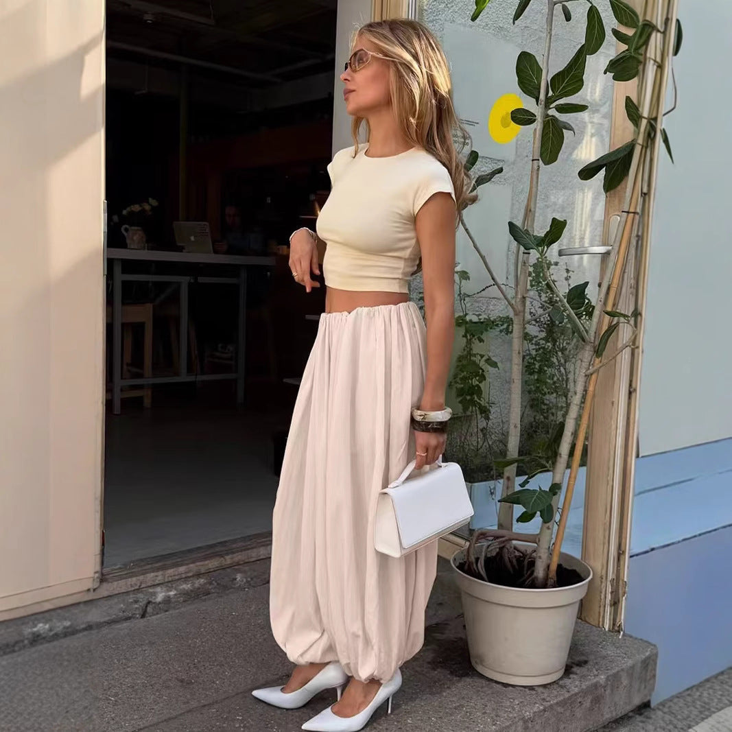 Elegant Summer Jacket with Casual Cut and Loose Sleeves