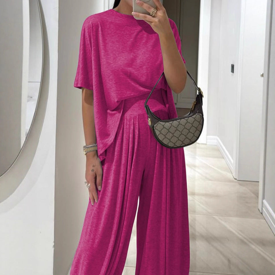 Women's Comfortable Wide-Leg Set