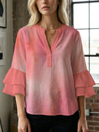 Women's Blouse with Beautiful Floral Design