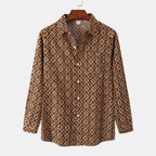 Women's Long-Sleeve Blouse with Modern Zebra Print and Button-Down Collar