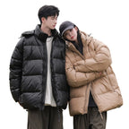Women's Fashionable Puffer Parka with Adjustable Hood System and Soft Lining
