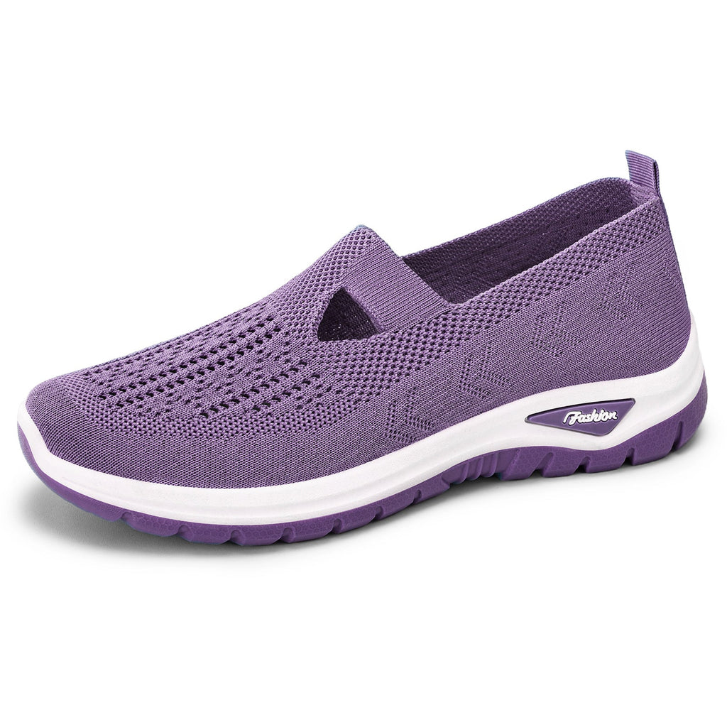 Women's Breathable Casual Sneakers with Flexible Entry and Non-Slip Sole