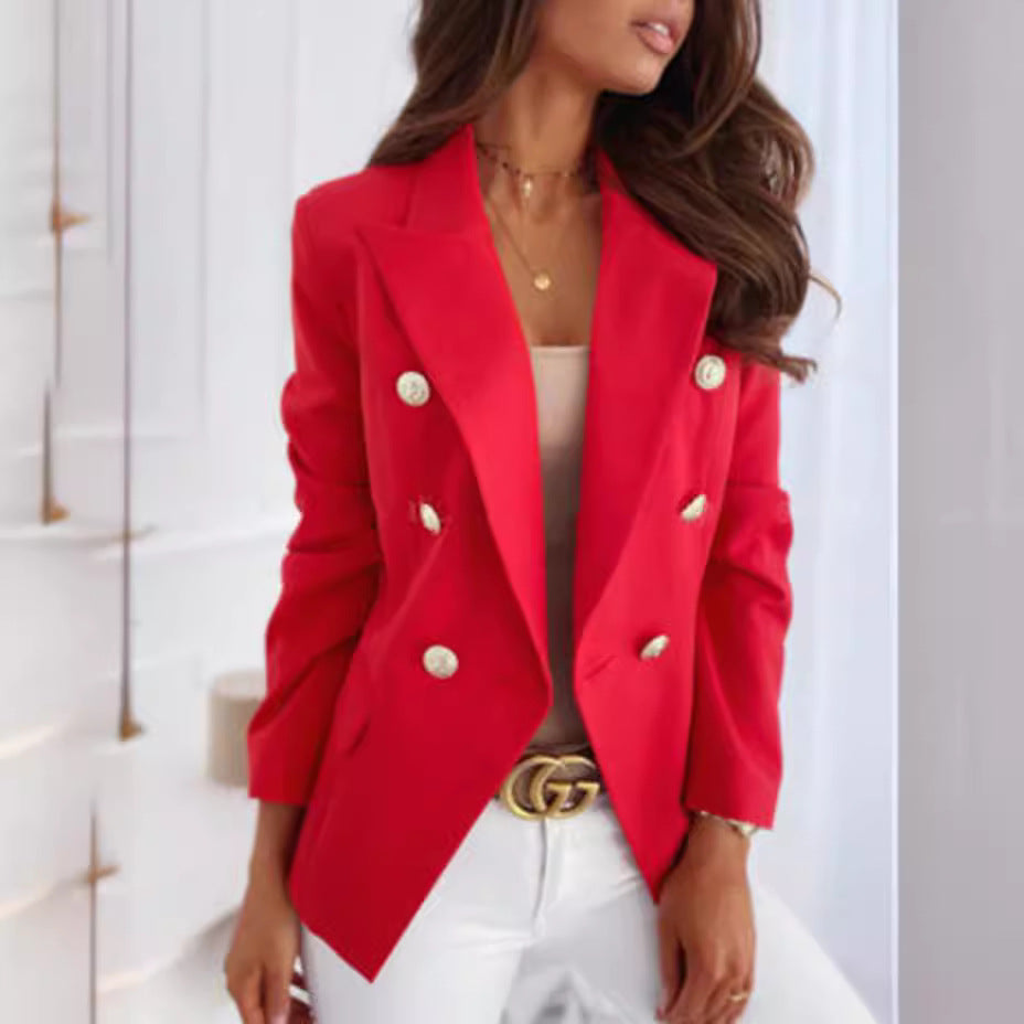 Elegant Double-Button Blazer