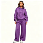 Women's Comfortable Oversized Hoodie and Wide Jogging Pants Set