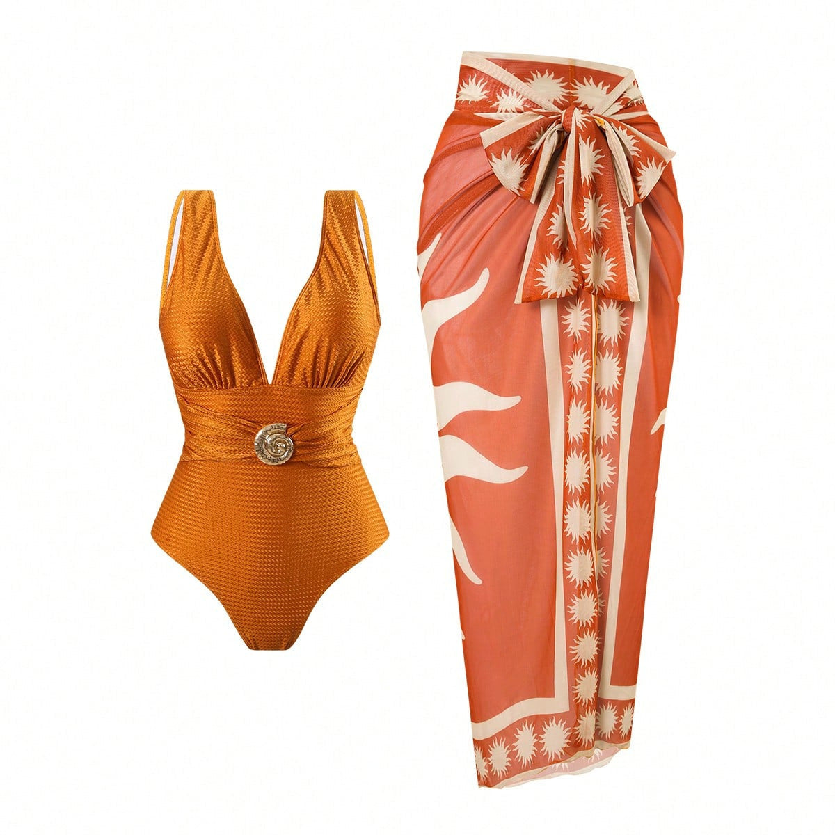 Women's Swimsuit with Exclusive Wrap Skirt