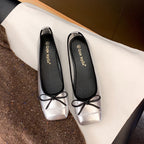 Women's Ballerina Flats with Bow Detail