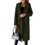 Elegant Double-Breasted Coat with Modern Cut