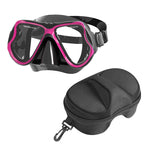Diving mask with wide field of vision