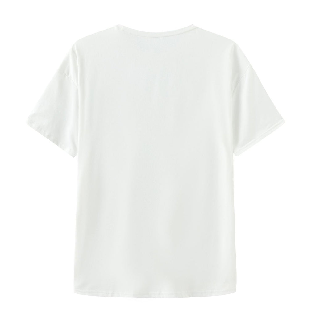 Women's Cotton T-Shirt with Floral Print