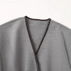 Women's Elegant Wrap Jacket with Pockets