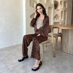 Leopard Print Lounge Set