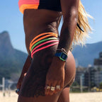 Women's Striped Bandeau Bikini