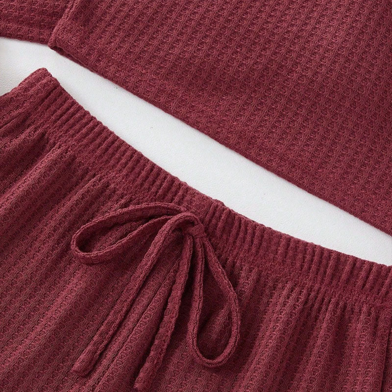 Women's Comfortable Lounge Set with Crop Top and Shorts