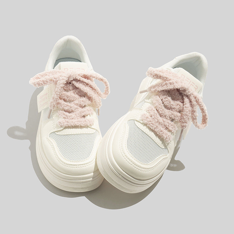 Women's Breathable Casual Sneakers with Soft Lining and Innovative Laces