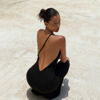 Women's One-Shoulder Maxi Dress