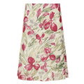 High-Waisted Flared Midi Skirt with Floral Watercolor Print