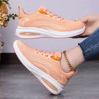 Women's Breathable Casual Sneakers with Non-Slip Sole and Elastic Upper