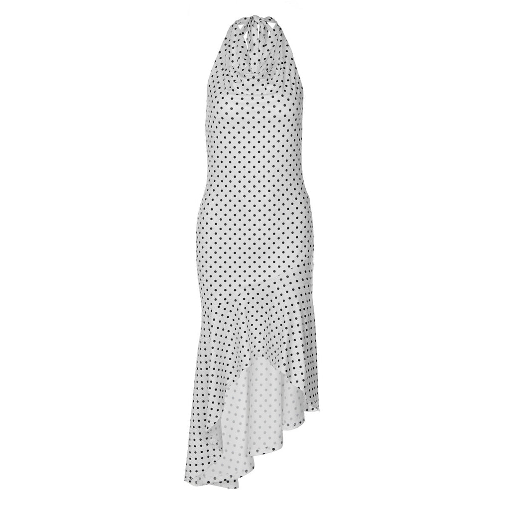 Women's Sleeveless Polka-Dot Dress