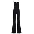 Elegant Jumpsuit with Refined Cut and Wide Leg