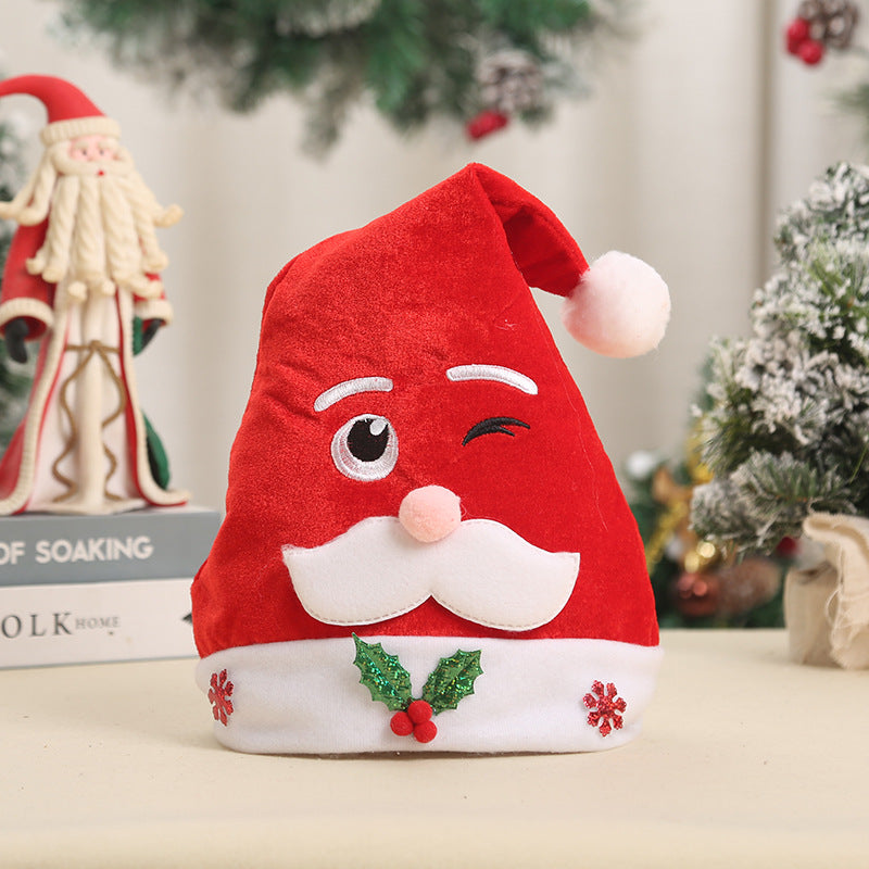 Festive Santa Hat with Reindeer Ears