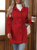 Women's Elegant and Tailored Transitional Jacket with Pockets