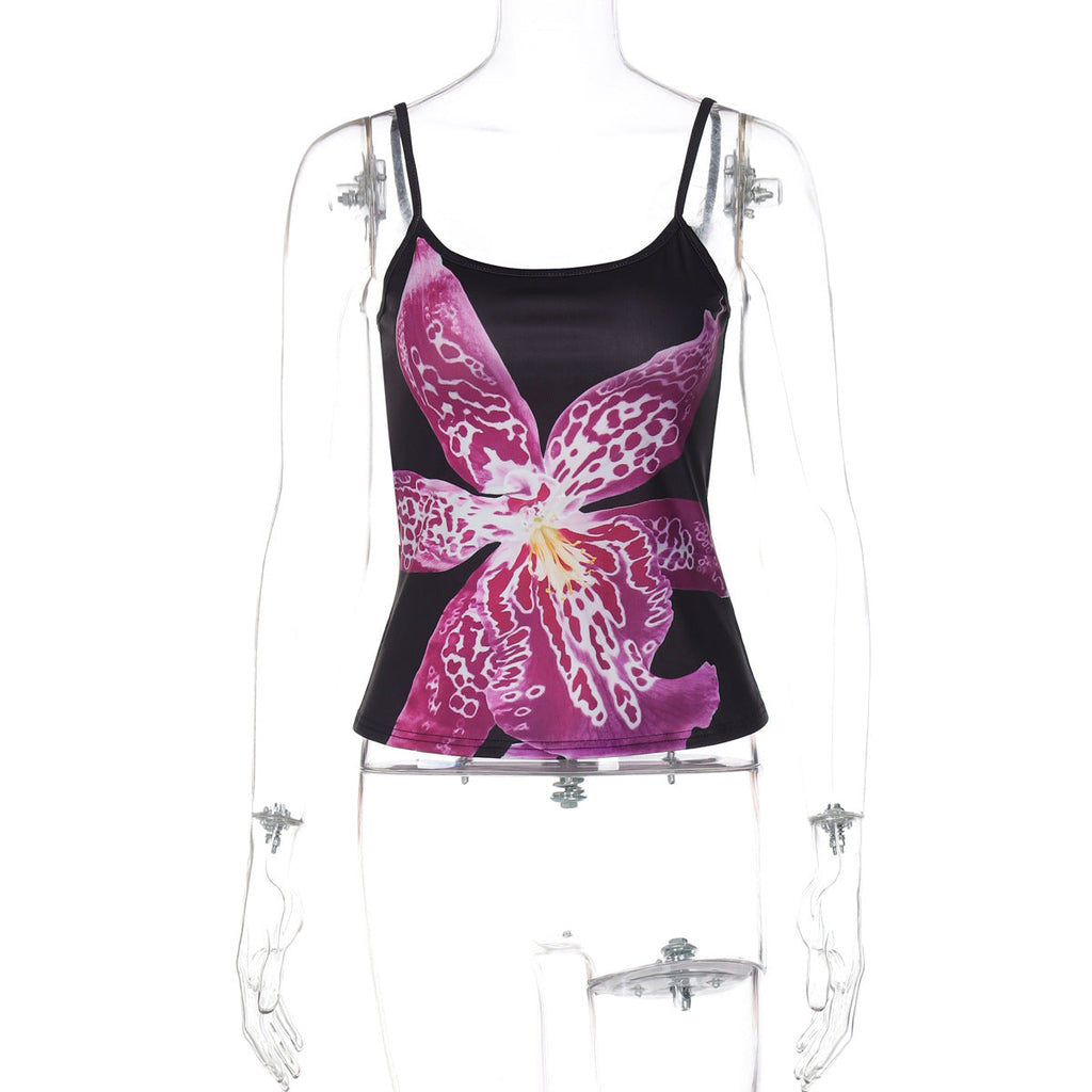 Women's Bustier Top with Floral Design