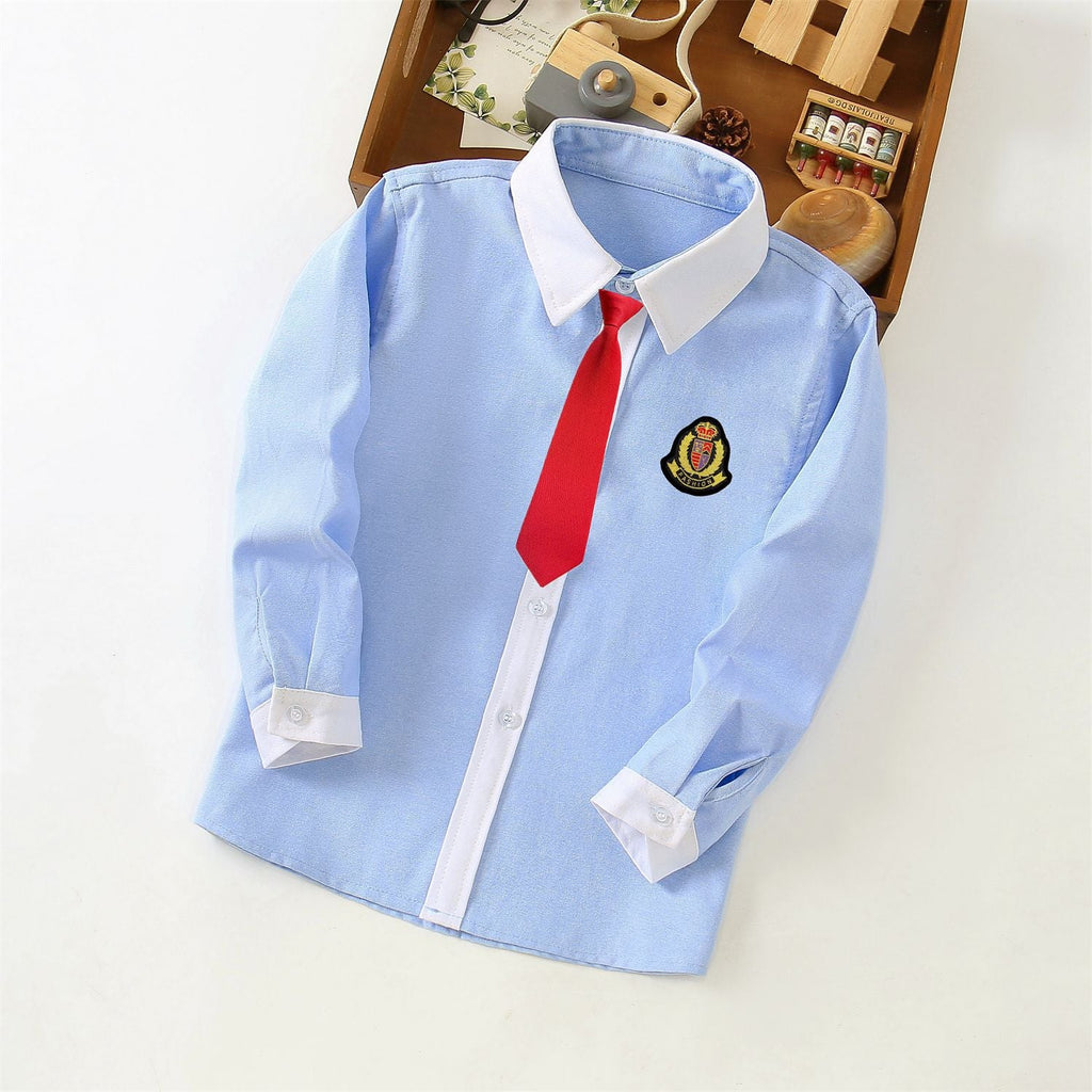 Elegant Shirt with Contrast Cuffs